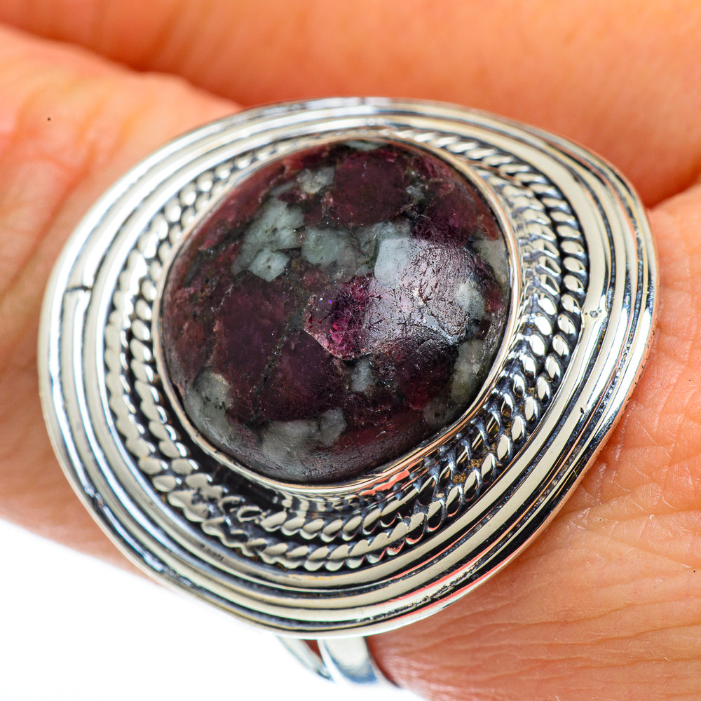 Russian Eudialyte Rings handcrafted by Anasilvercos - RING45821