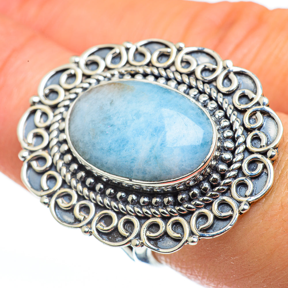 Larimar Rings handcrafted by Anasilvercos - RING45843