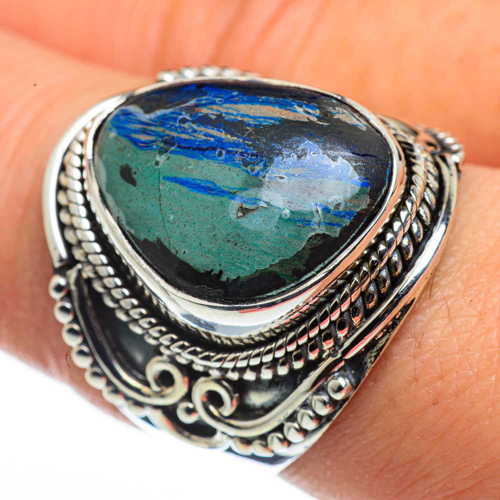 Azurite Rings handcrafted by Anasilvercos - RING45865