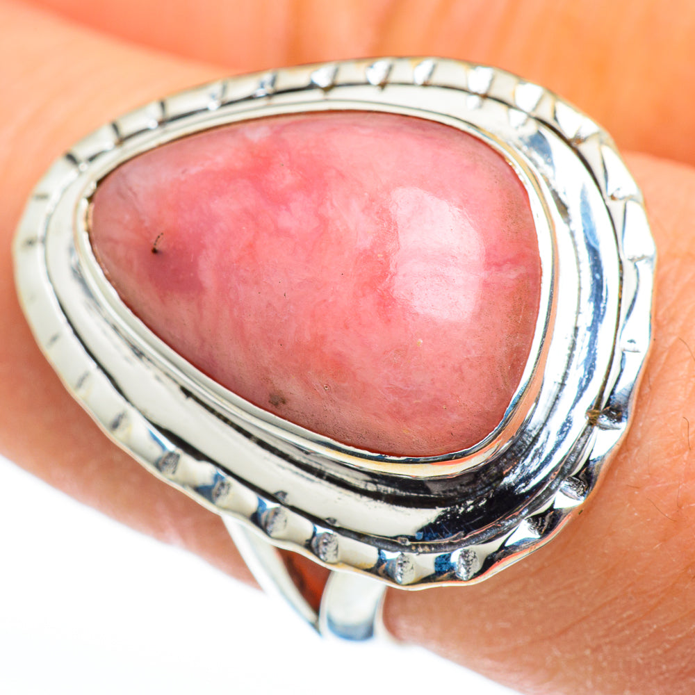 Pink Opal Rings handcrafted by Anasilvercos - RING45927