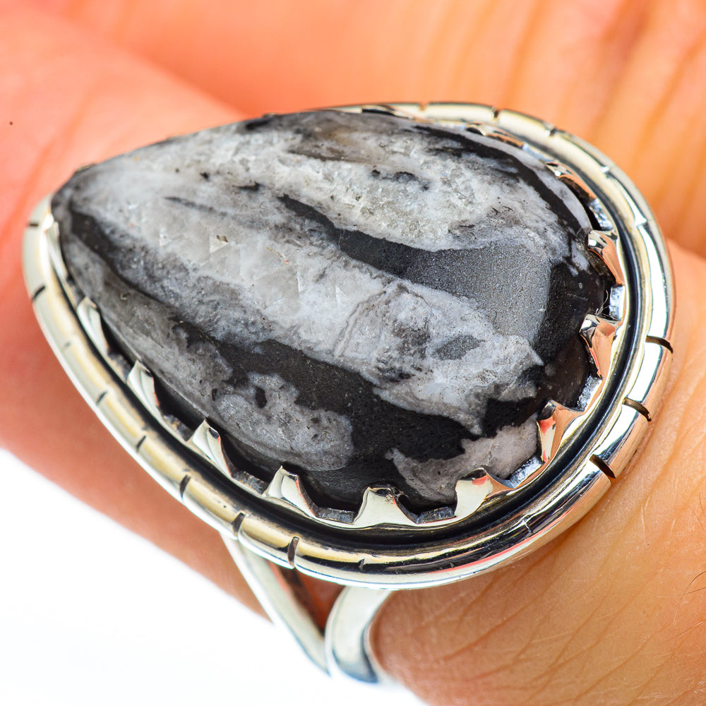Chrysanthemum Stone Rings handcrafted by Anasilvercos - RING45932