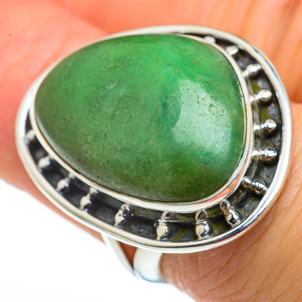 Chrysophrase Rings handcrafted by Anasilvercos - RING45946