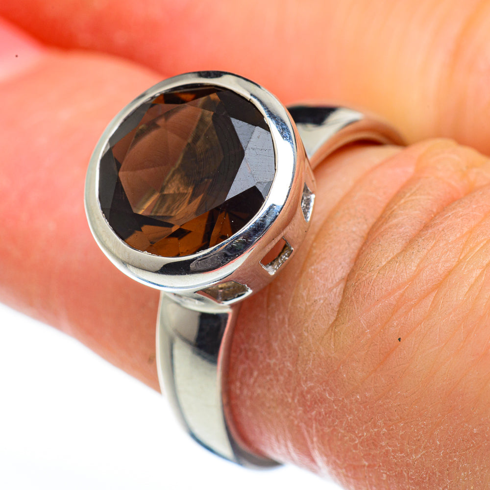 Smoky Quartz Rings handcrafted by Anasilvercos - RING45949