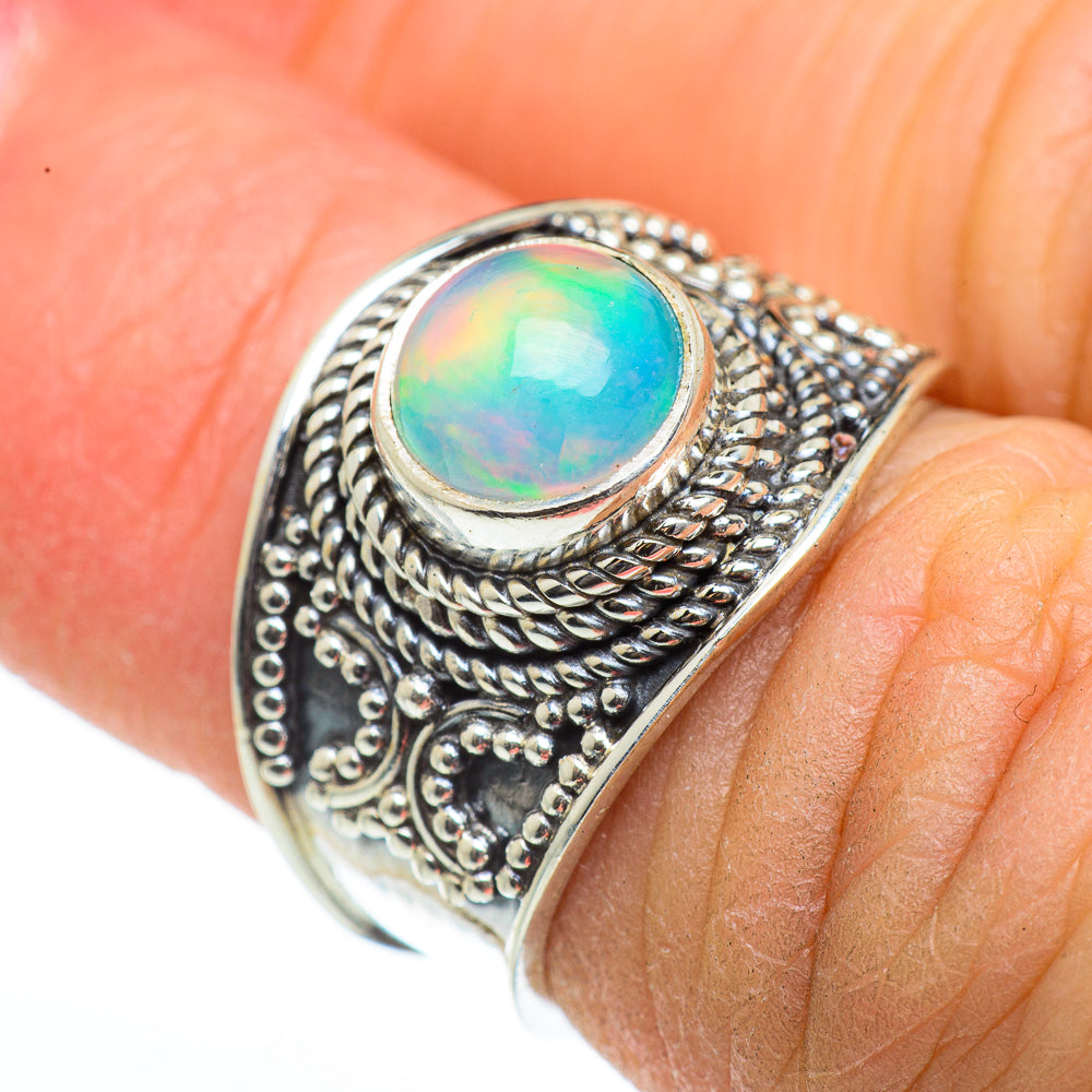 Ethiopian Opal Rings handcrafted by Anasilvercos - RING45962