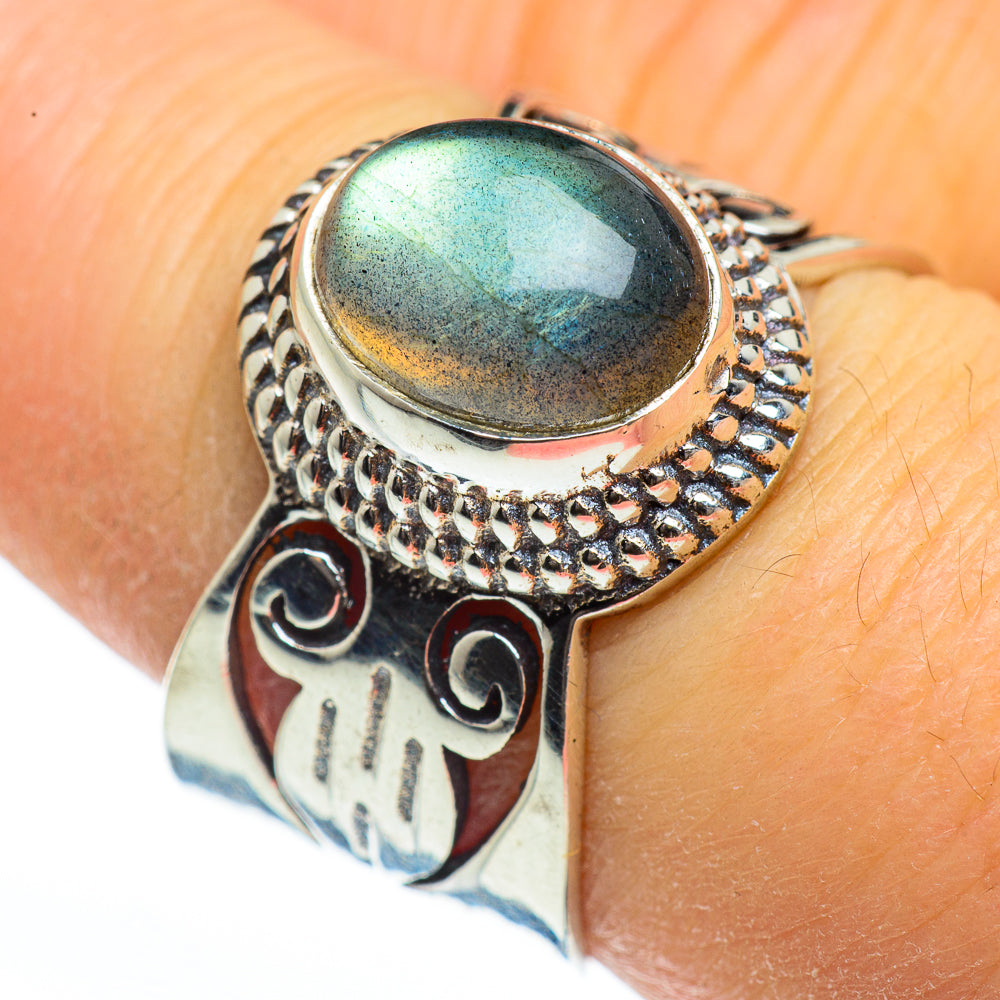 Labradorite Rings handcrafted by Anasilvercos - RING45972