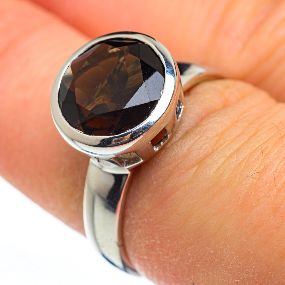 Smoky Quartz Rings handcrafted by Anasilvercos - RING45974