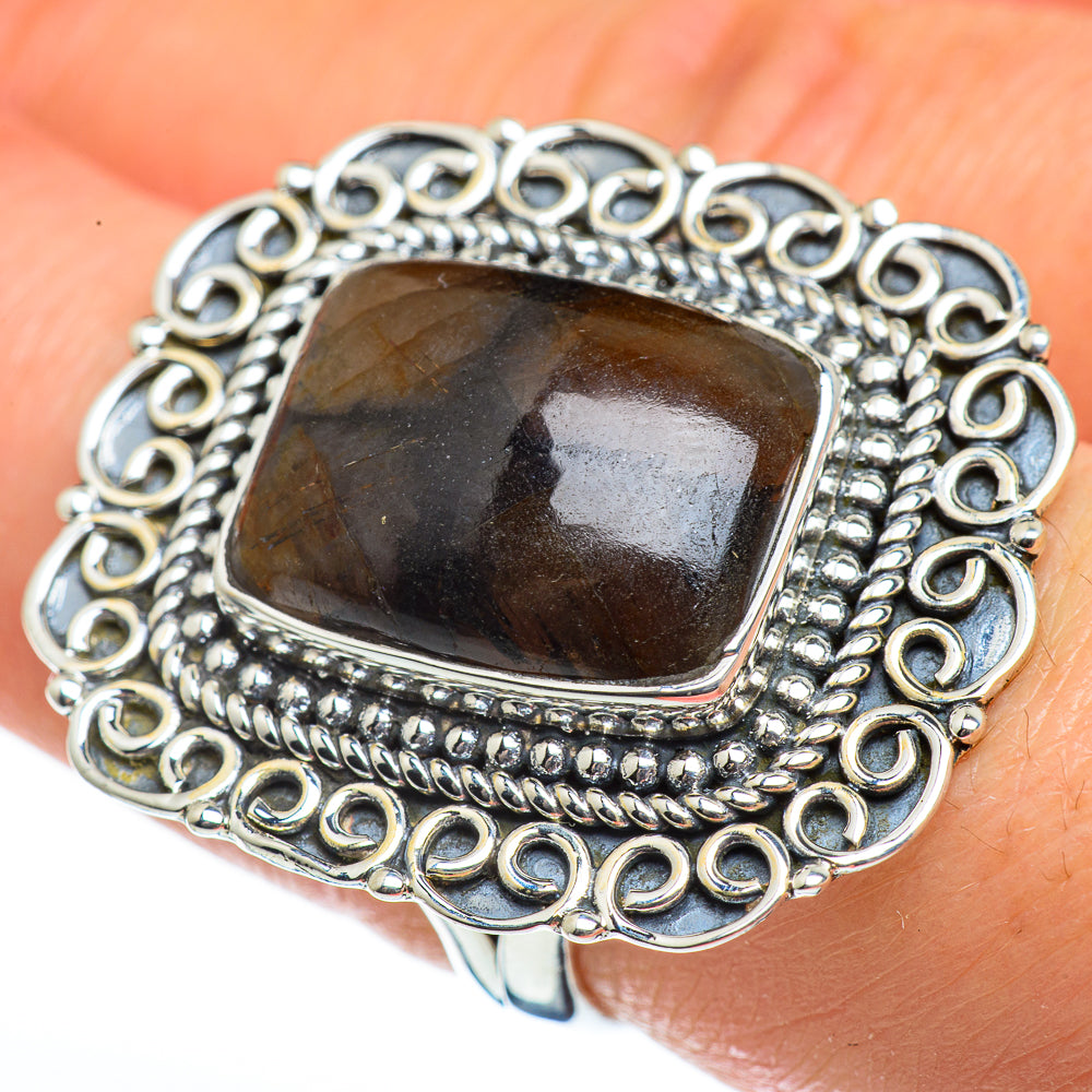 Chiastolite Rings handcrafted by Anasilvercos - RING46182