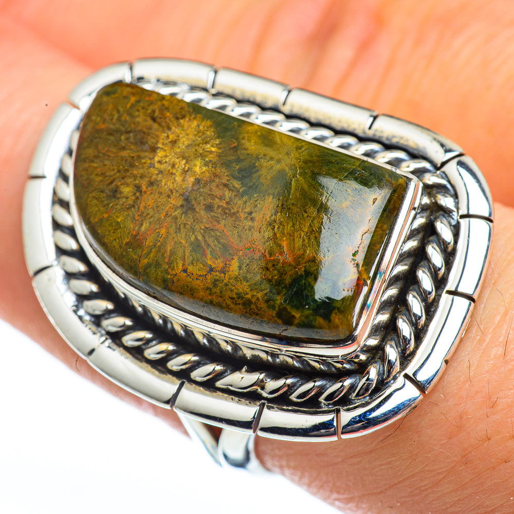 Ocean Jasper Rings handcrafted by Anasilvercos - RING46190