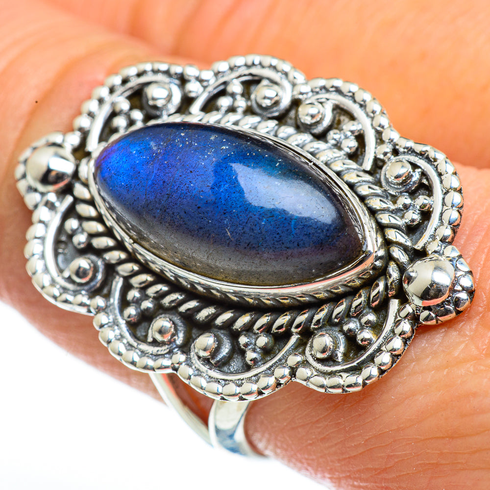 Labradorite Rings handcrafted by Anasilvercos - RING46234