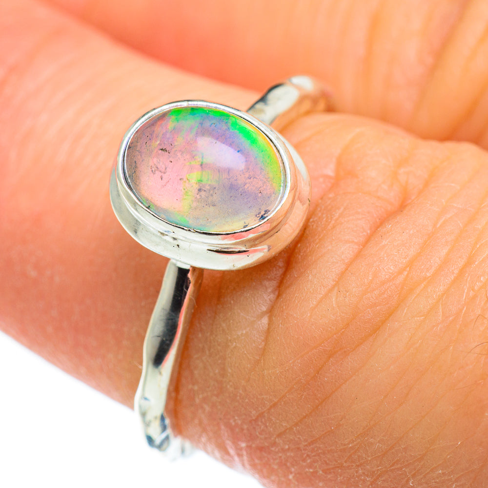 Ethiopian Opal Rings handcrafted by Anasilvercos - RING46316