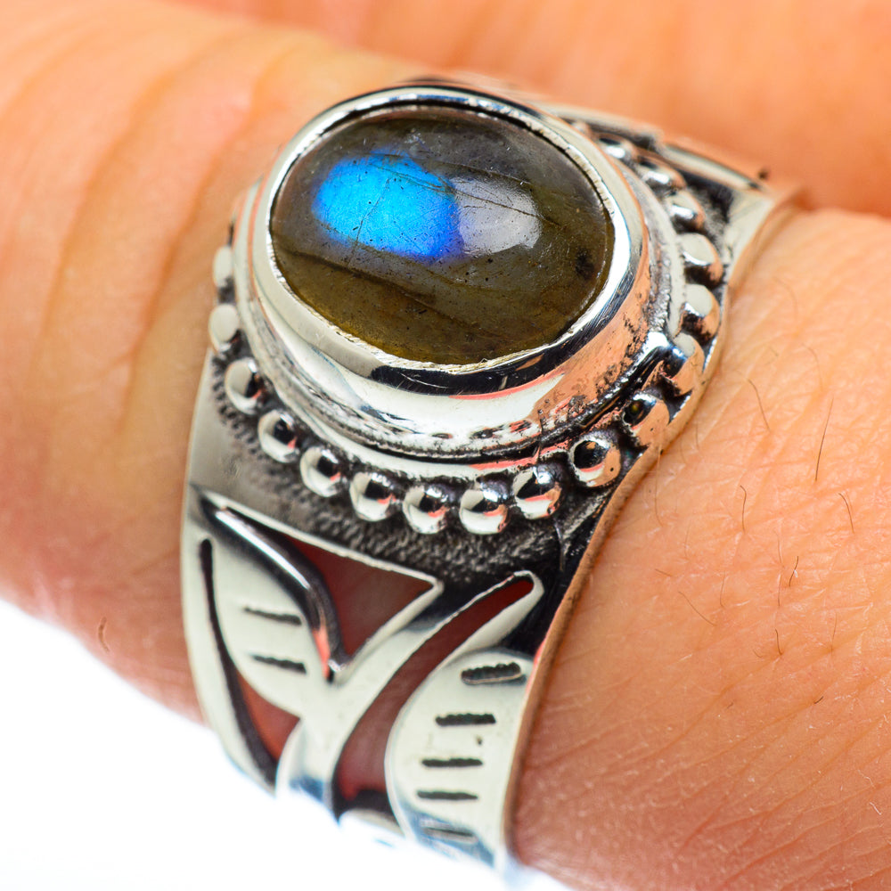 Labradorite Rings handcrafted by Anasilvercos - RING46324