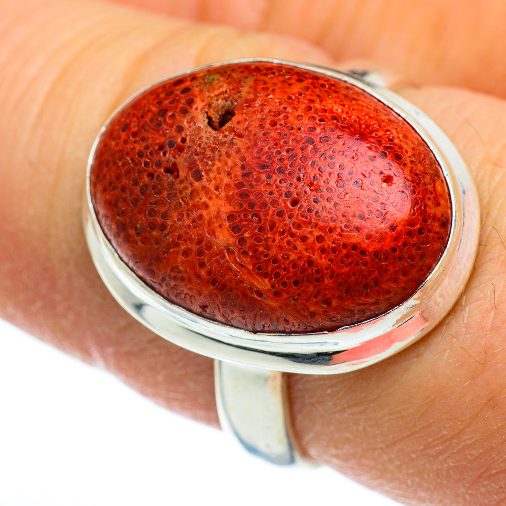 Sponge Coral Rings handcrafted by Anasilvercos - RING46363