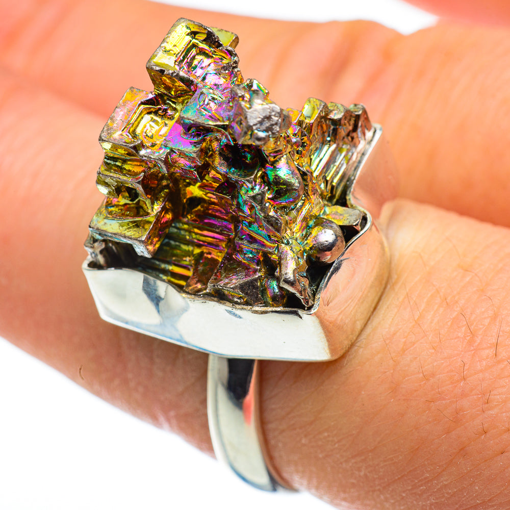 Bismuth Crystal Rings handcrafted by Anasilvercos - RING46405