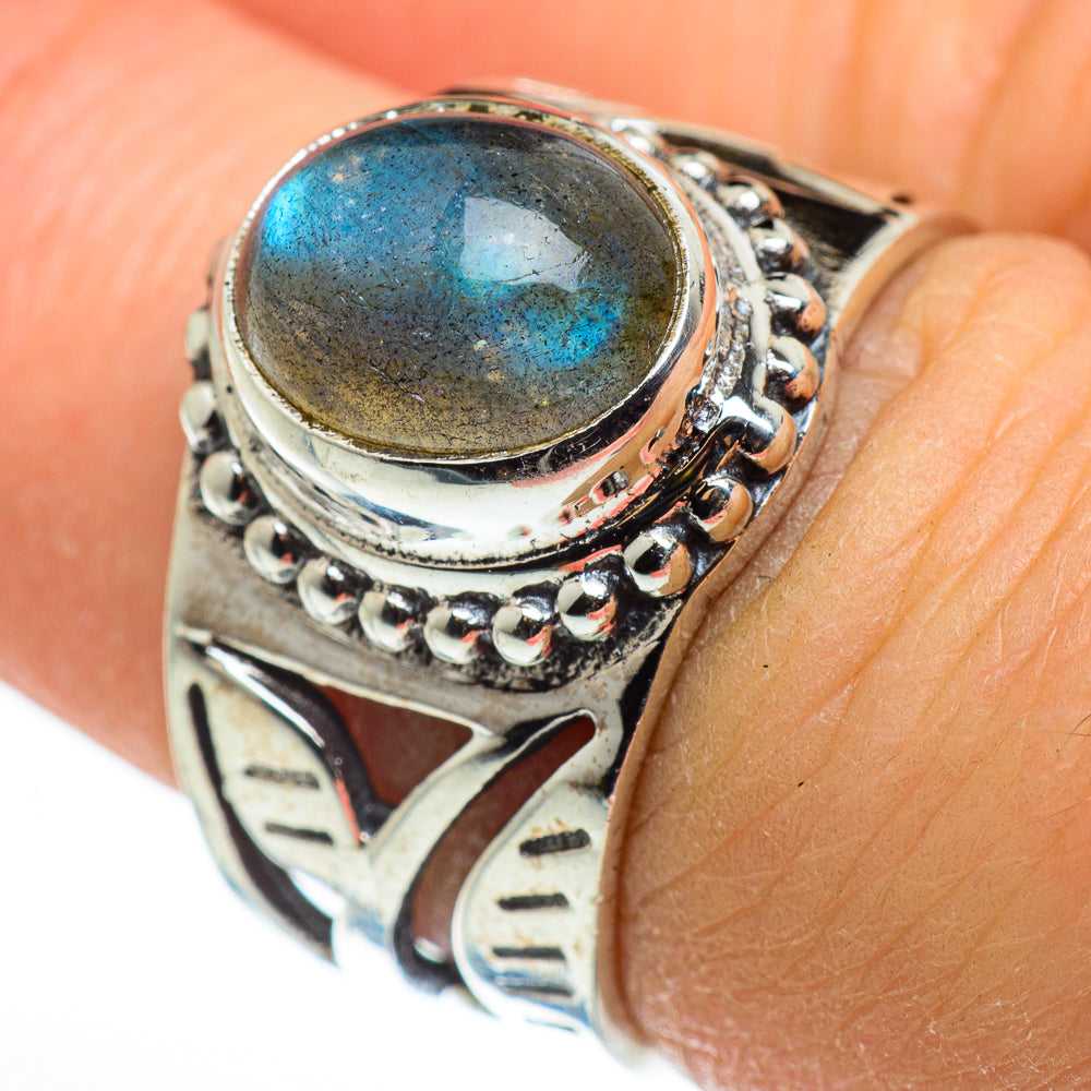 Labradorite Rings handcrafted by Anasilvercos - RING46410