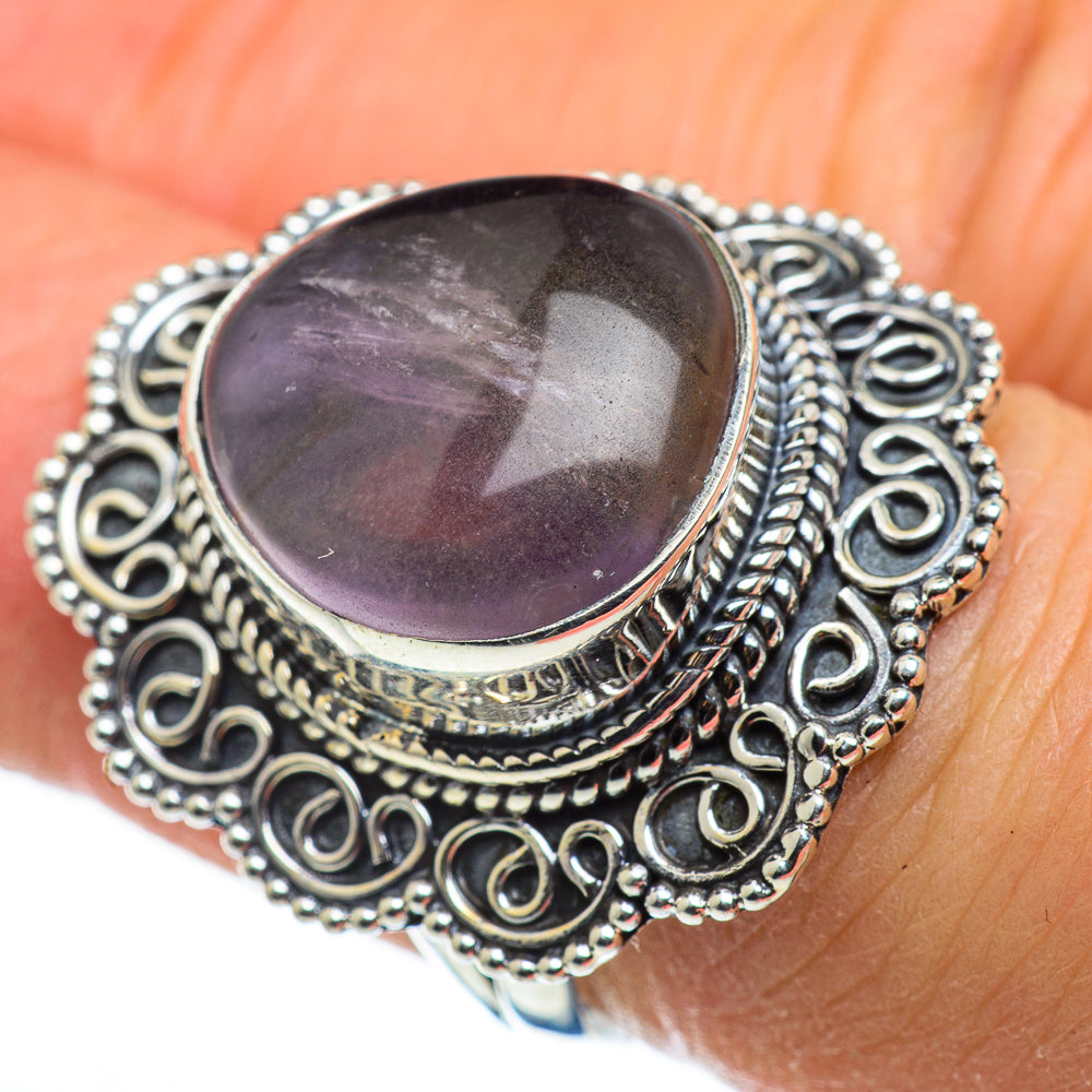 Rose Quartz Rings handcrafted by Anasilvercos - RING46428