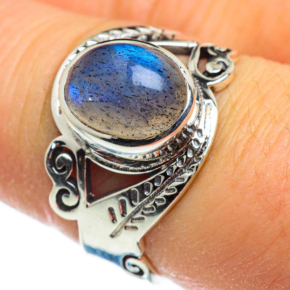 Labradorite Rings handcrafted by Anasilvercos - RING46441
