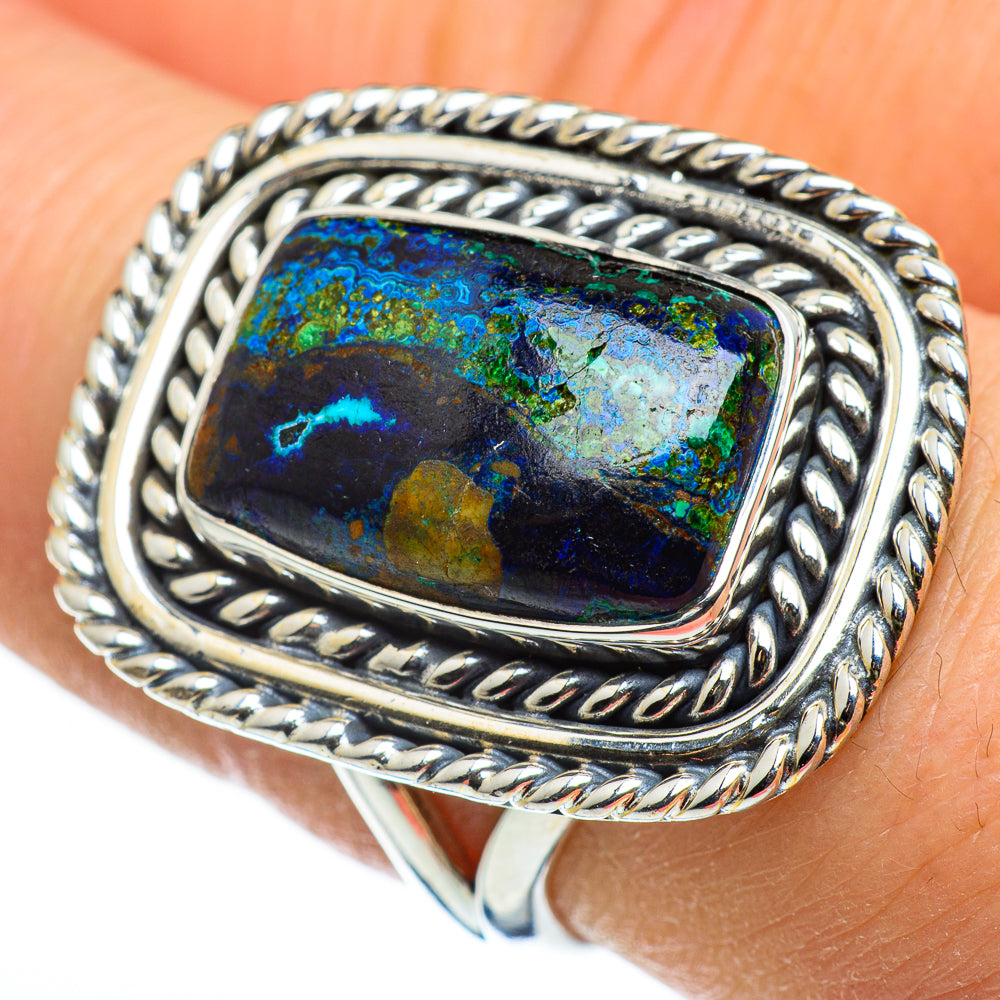 Azurite Rings handcrafted by Anasilvercos - RING46459