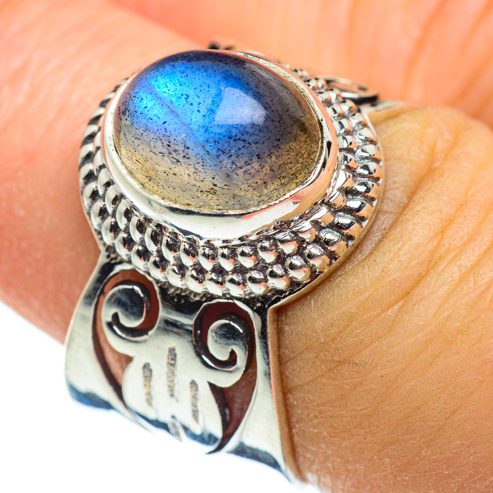 Labradorite Rings handcrafted by Anasilvercos - RING46465