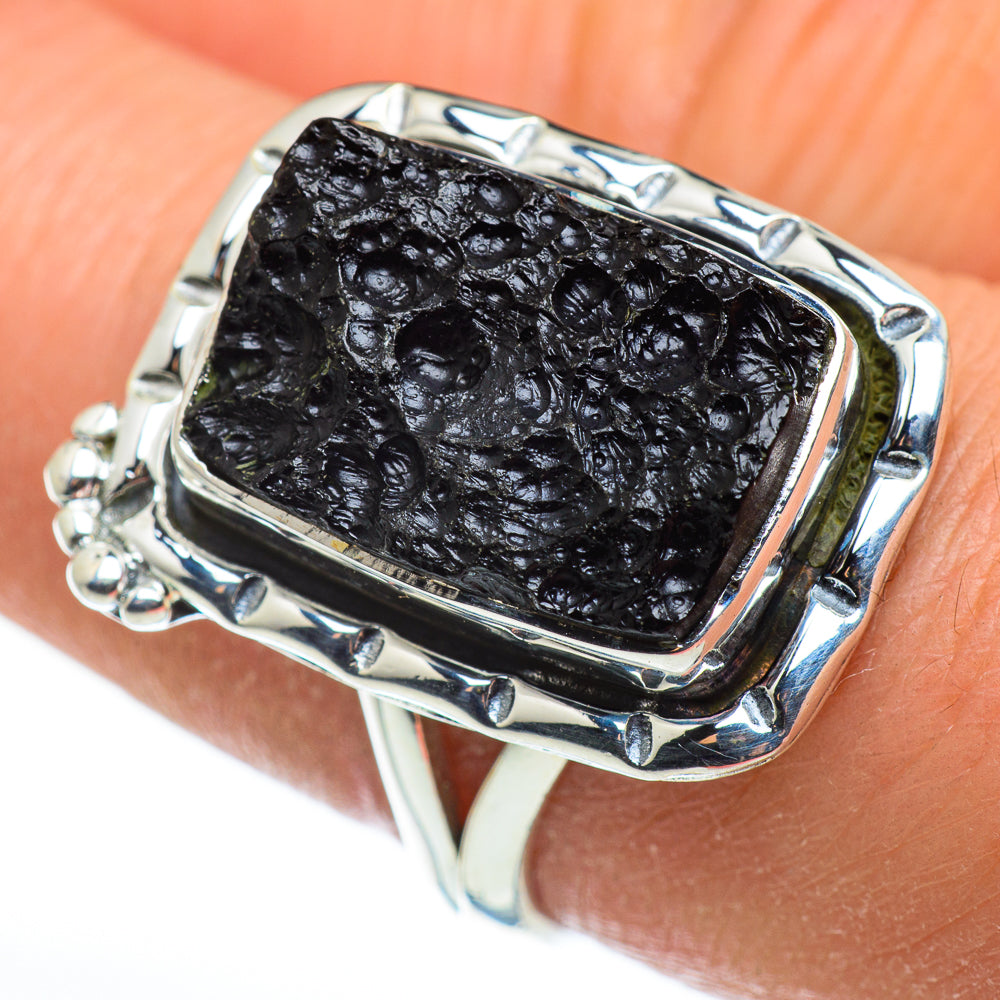 Tektite Rings handcrafted by Anasilvercos - RING46485