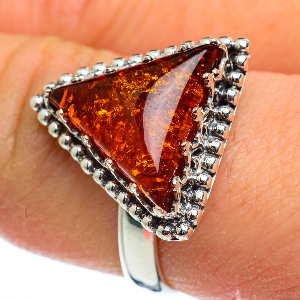 Baltic Amber Rings handcrafted by Anasilvercos - RING46507