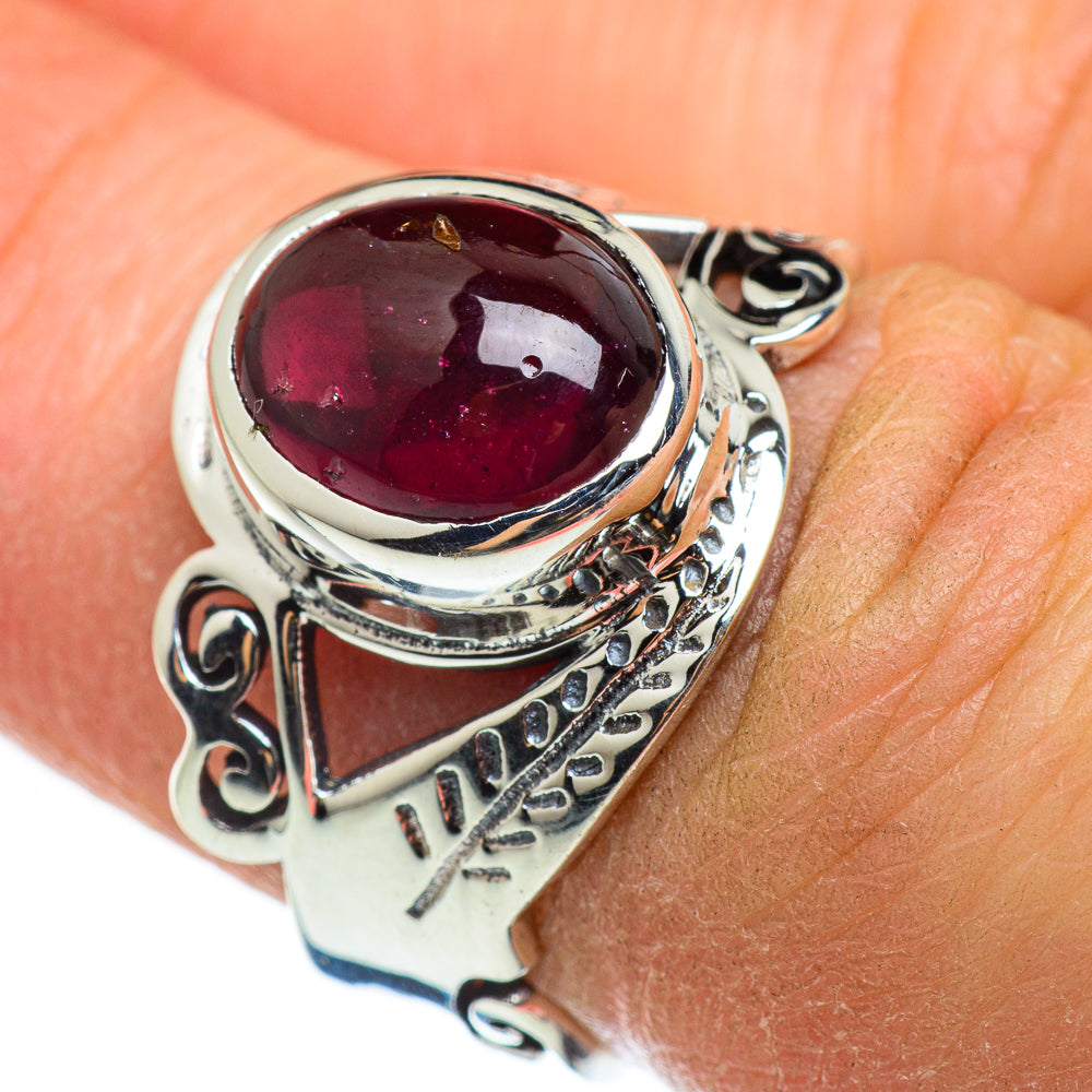 Garnet Rings handcrafted by Anasilvercos - RING46510