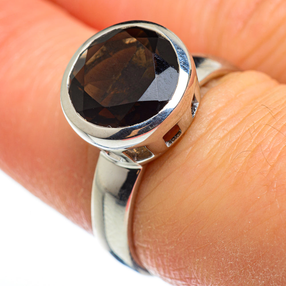 Smoky Quartz Rings handcrafted by Anasilvercos - RING46562