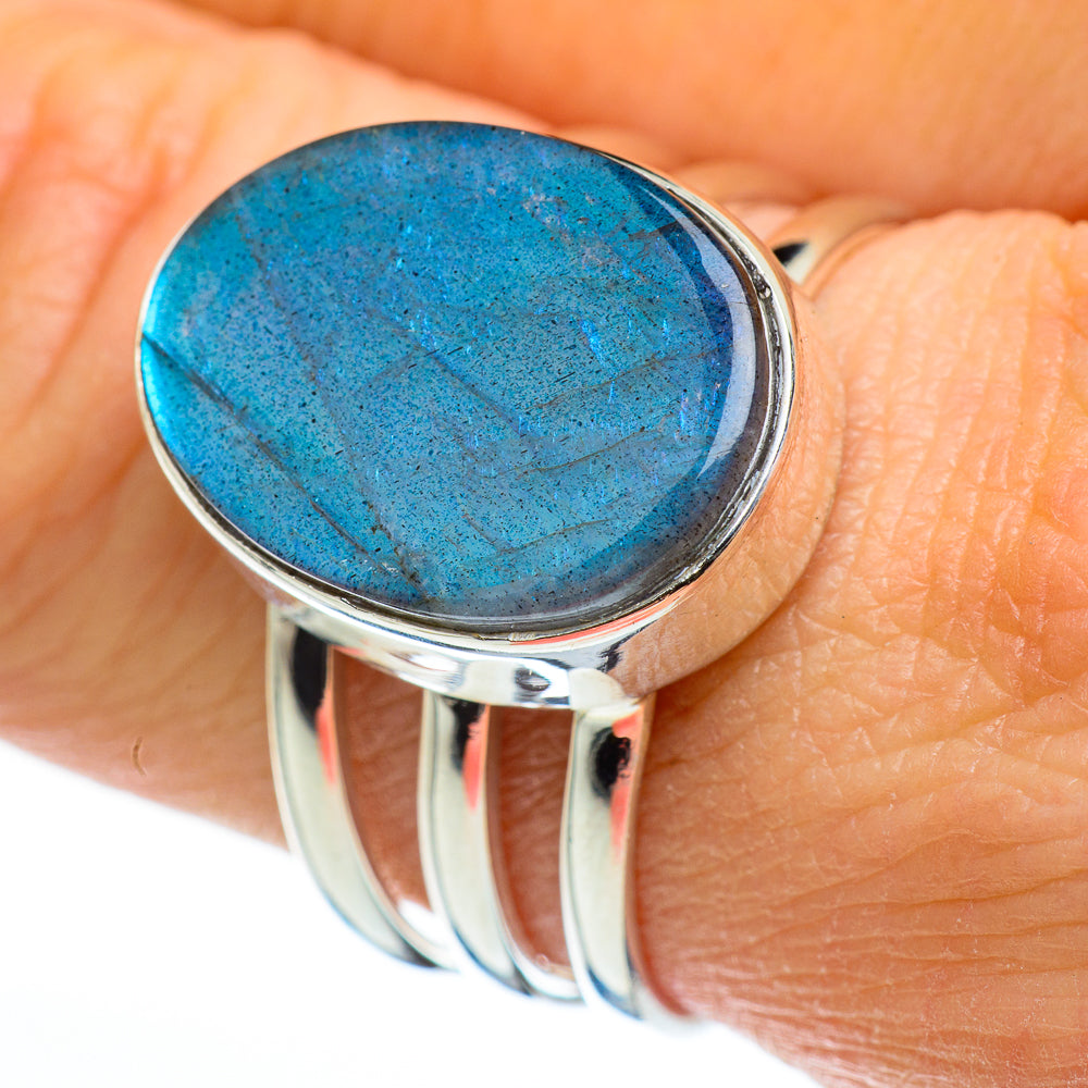Labradorite Rings handcrafted by Anasilvercos - RING46582