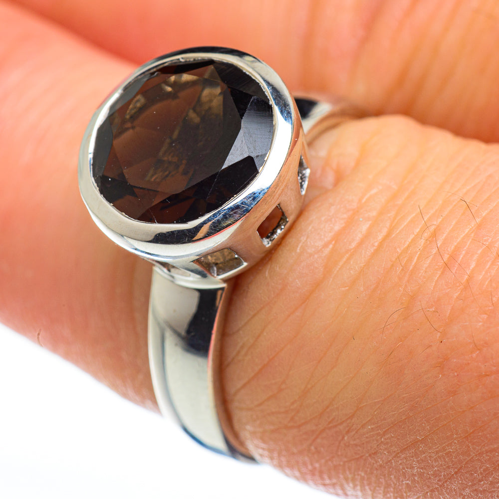 Smoky Quartz Rings handcrafted by Anasilvercos - RING46590