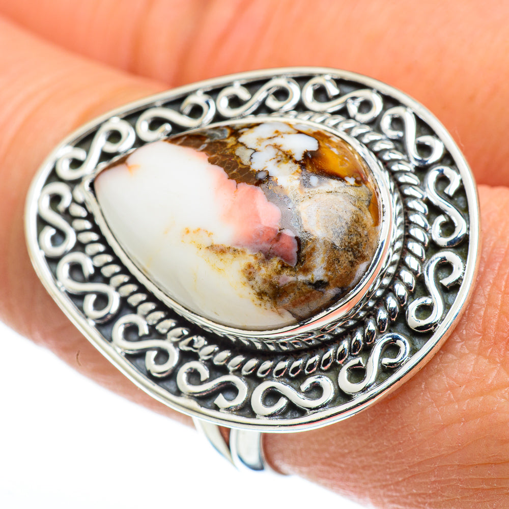 Peanut Wood Jasper Rings handcrafted by Anasilvercos - RING46670