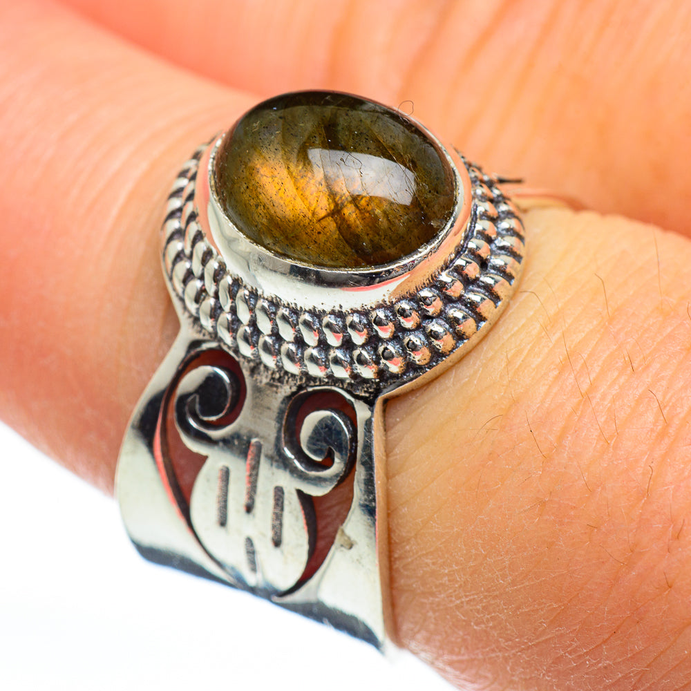 Labradorite Rings handcrafted by Anasilvercos - RING46732