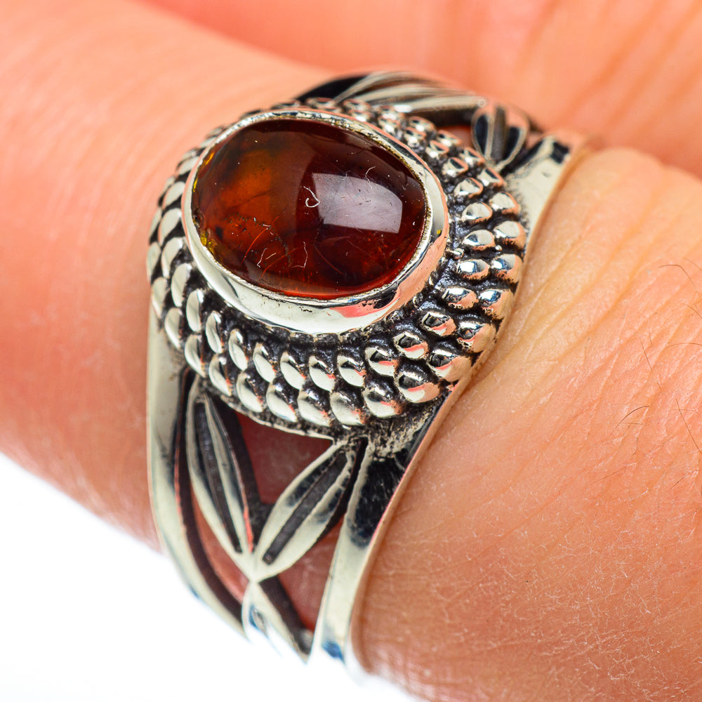 Baltic Amber Rings handcrafted by Anasilvercos - RING46737