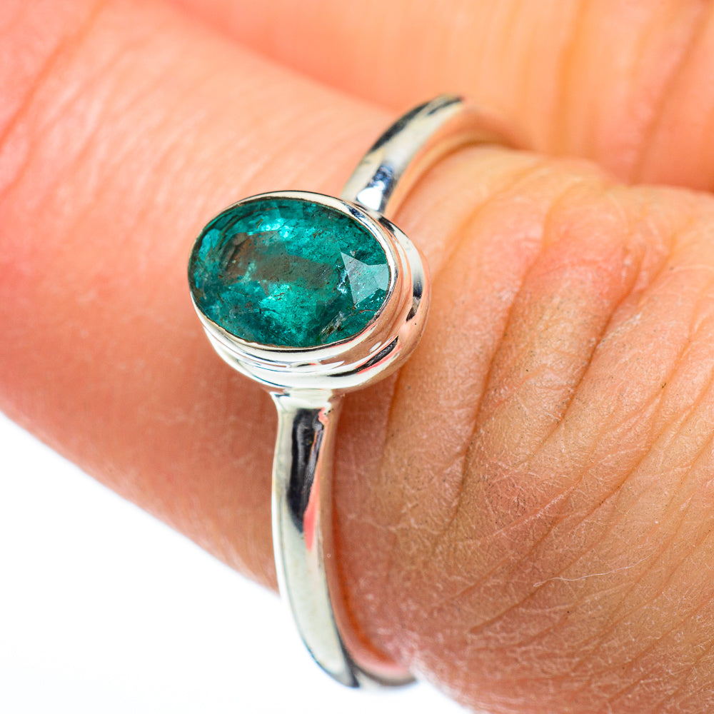 Zambian Emerald Rings handcrafted by Anasilvercos - RING46792