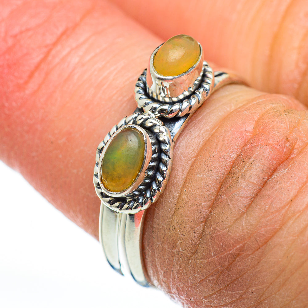 Ethiopian Opal Rings handcrafted by Anasilvercos - RING46861