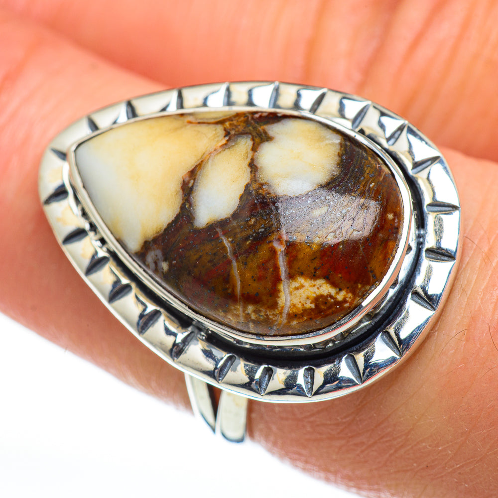 Peanut Wood Jasper Rings handcrafted by Anasilvercos - RING46938