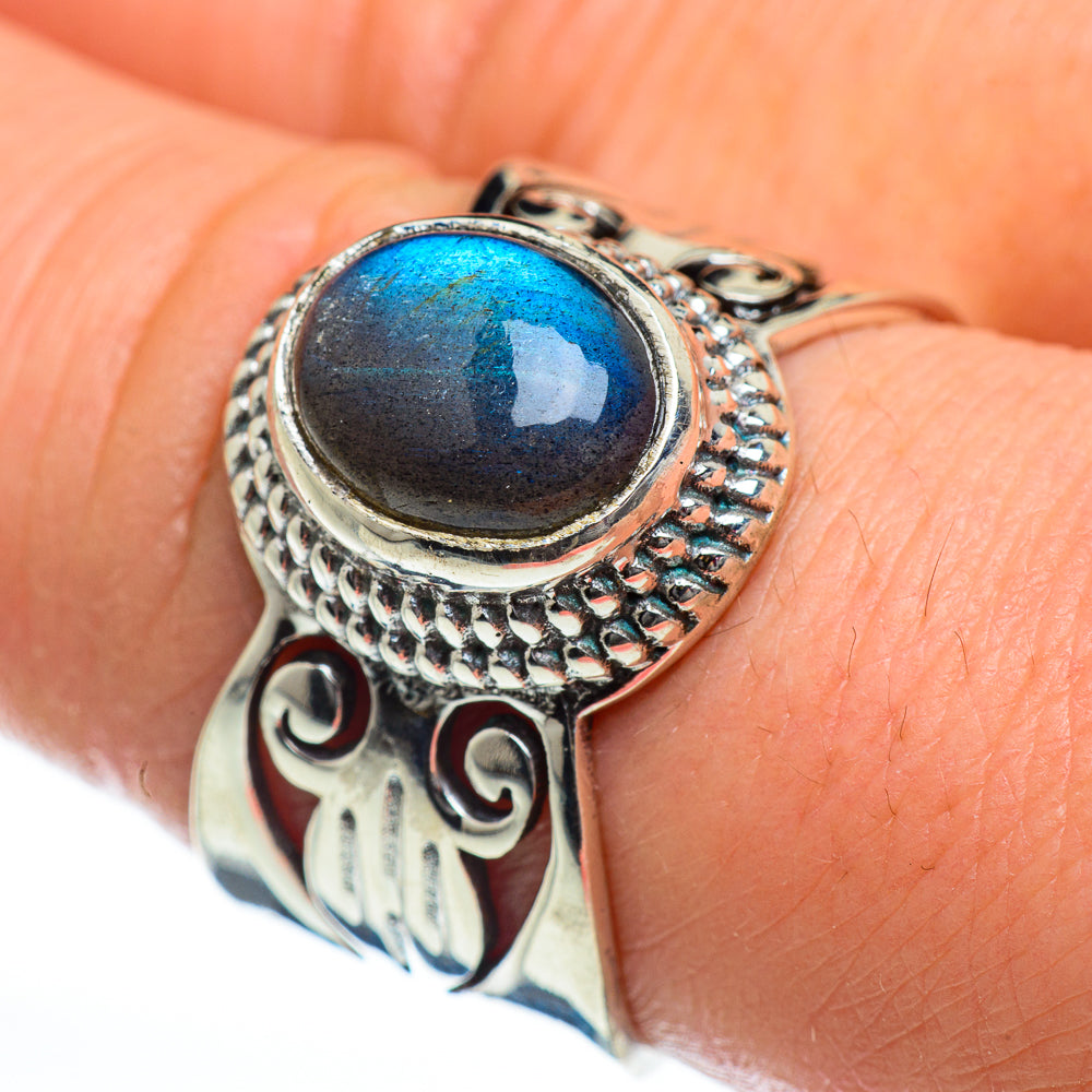 Labradorite Rings handcrafted by Anasilvercos - RING46951