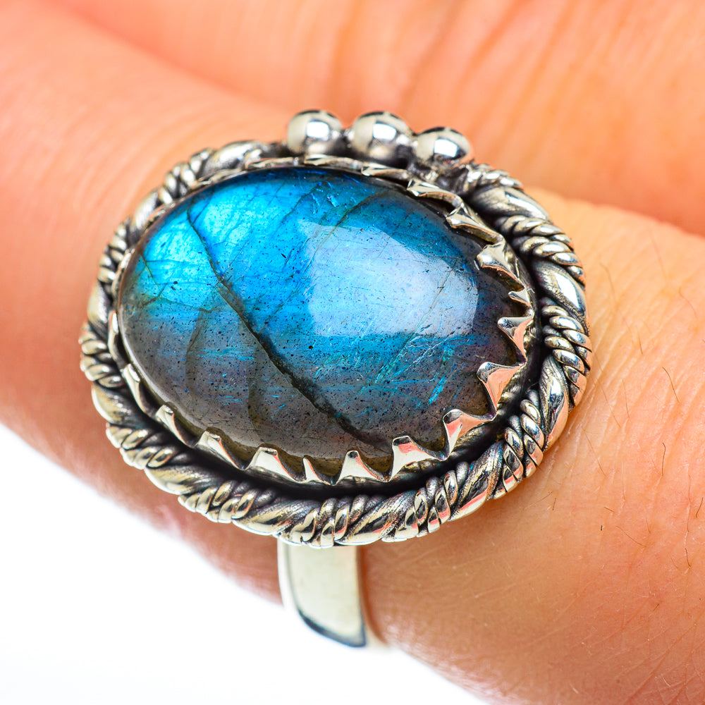 Labradorite Rings handcrafted by Anasilvercos - RING46965