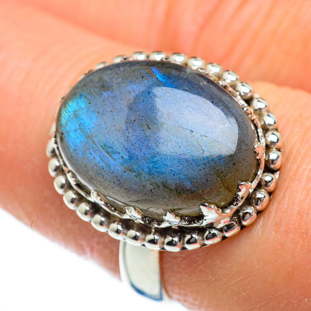 Labradorite Rings handcrafted by Anasilvercos - RING47040