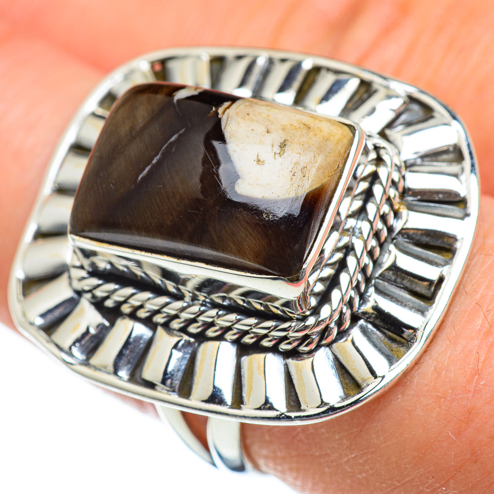 Peanut Wood Jasper Rings handcrafted by Anasilvercos - RING47060