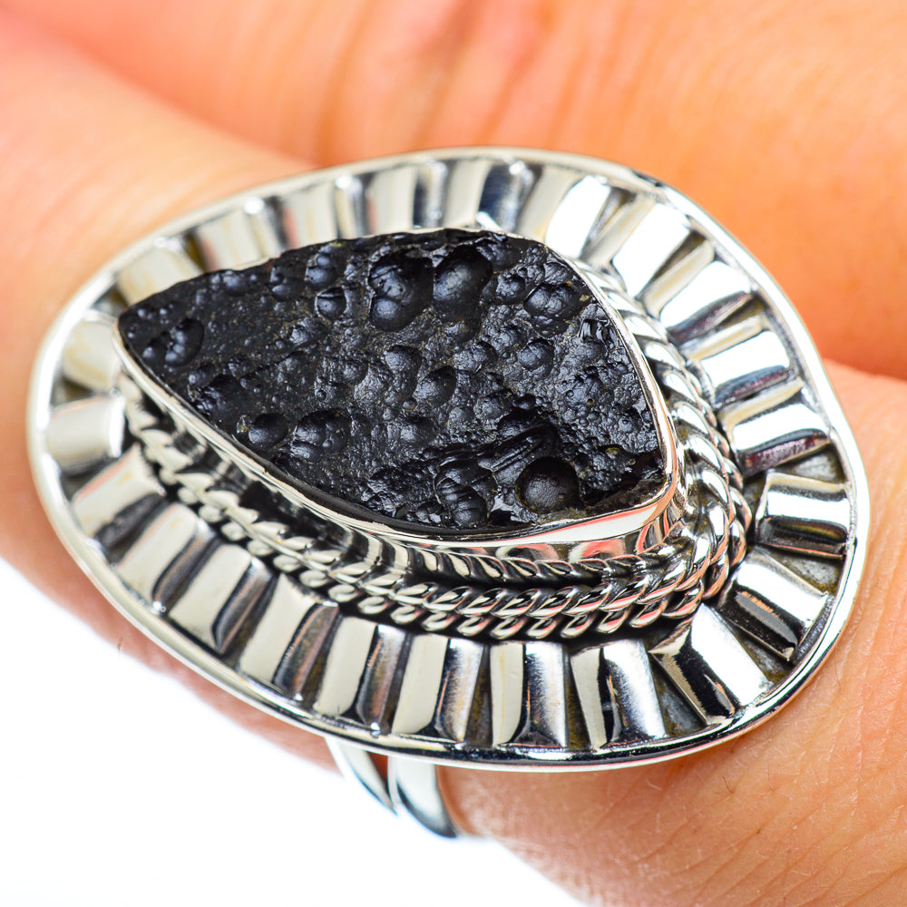Tektite Rings handcrafted by Anasilvercos - RING47074