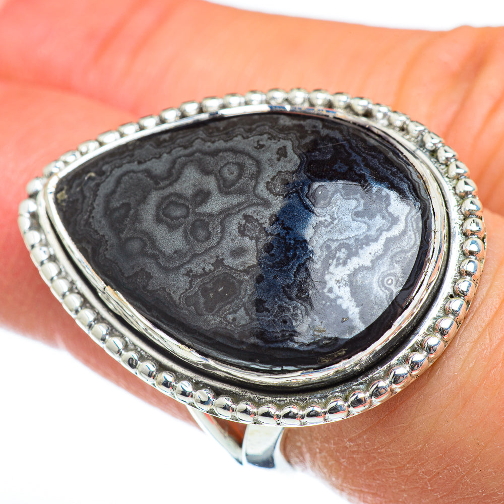Psilomelane Rings handcrafted by Anasilvercos - RING47075