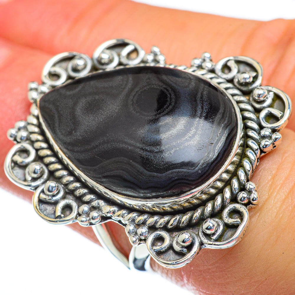 Psilomelane Rings handcrafted by Anasilvercos - RING47184