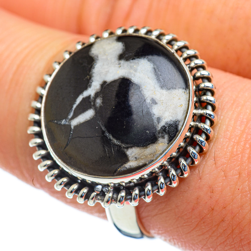 Pinolith Jasper Rings handcrafted by Anasilvercos - RING47228