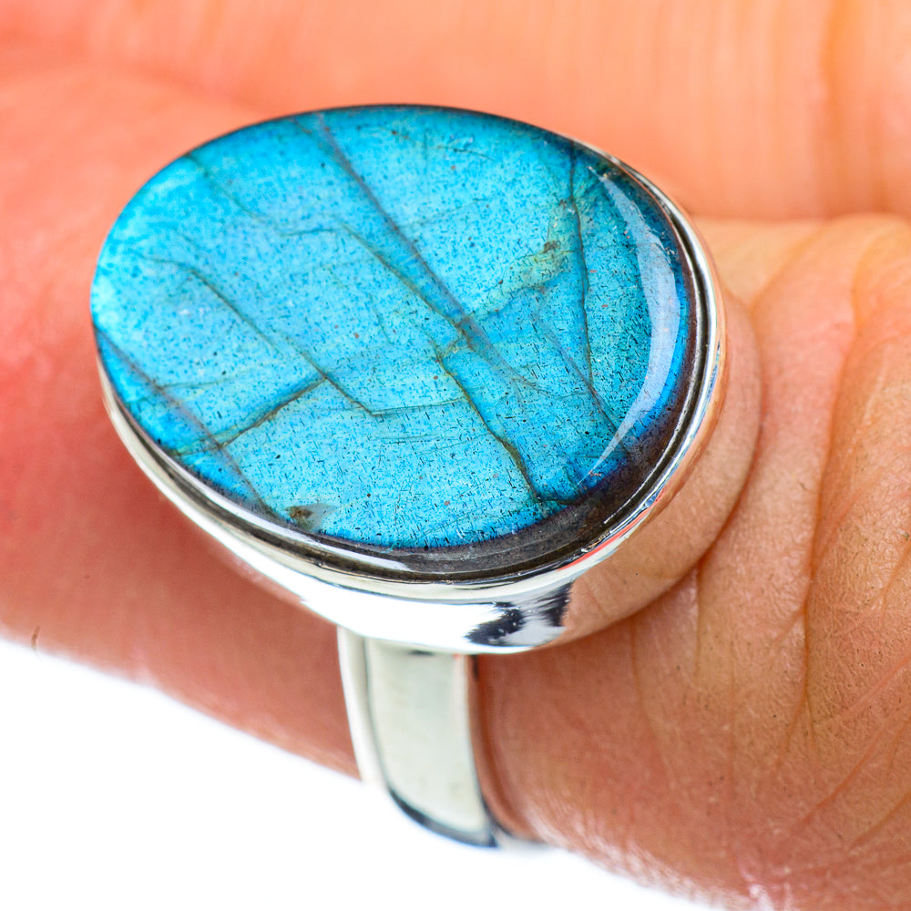 Labradorite Rings handcrafted by Anasilvercos - RING47237