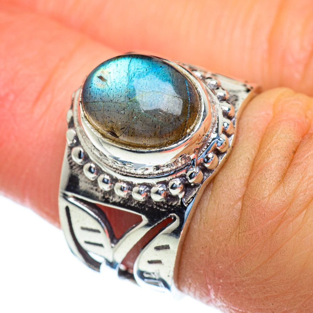 Labradorite Rings handcrafted by Anasilvercos - RING47241