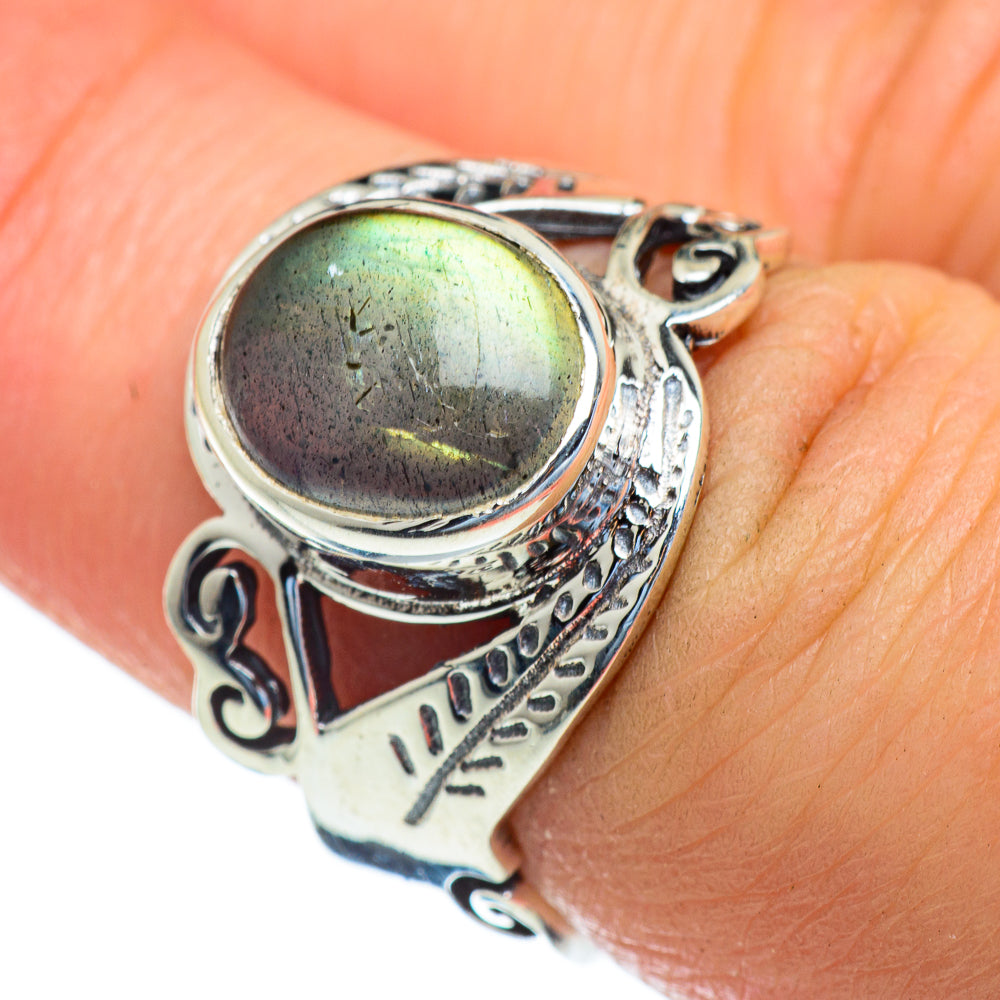 Labradorite Rings handcrafted by Anasilvercos - RING47273