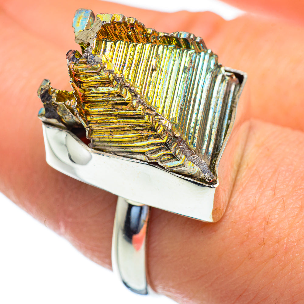 Bismuth Crystal Rings handcrafted by Anasilvercos - RING47321