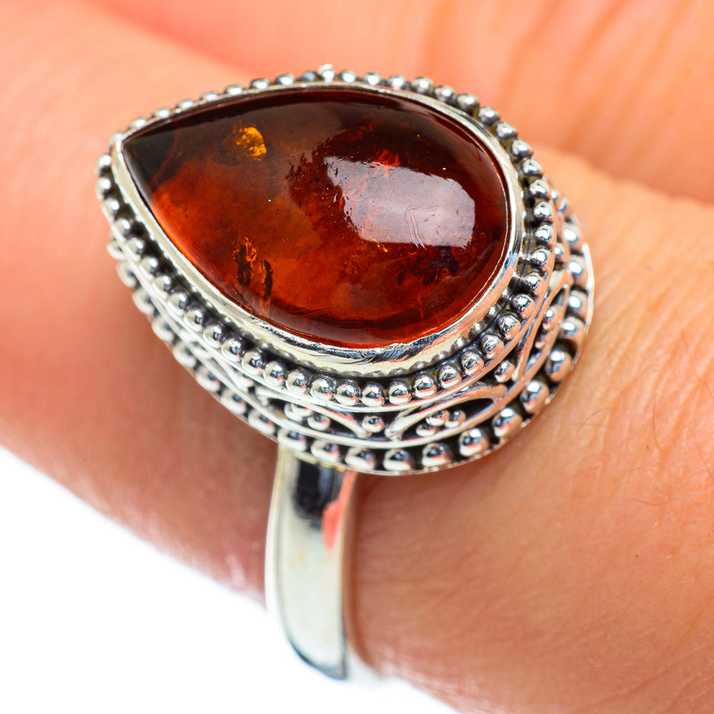 Baltic Amber Rings handcrafted by Anasilvercos - RING47338