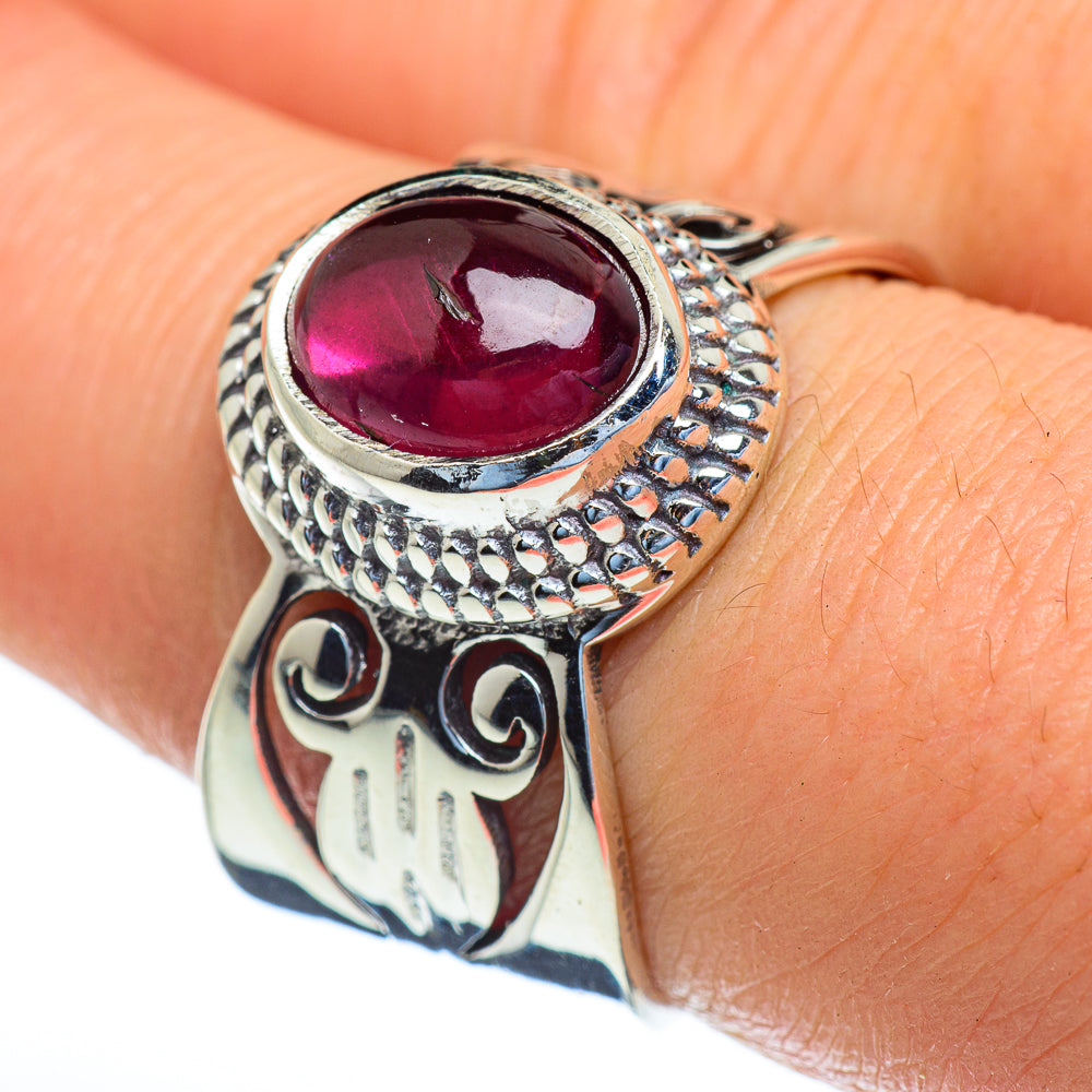 Garnet Rings handcrafted by Anasilvercos - RING47398