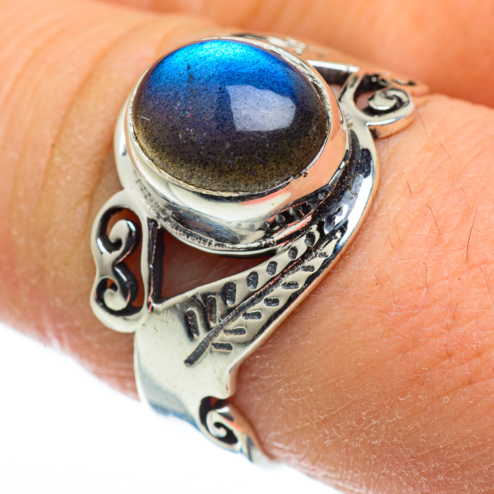 Labradorite Rings handcrafted by Anasilvercos - RING47533