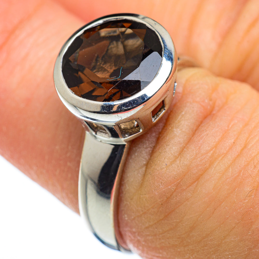 Smoky Quartz Rings handcrafted by Anasilvercos - RING47537